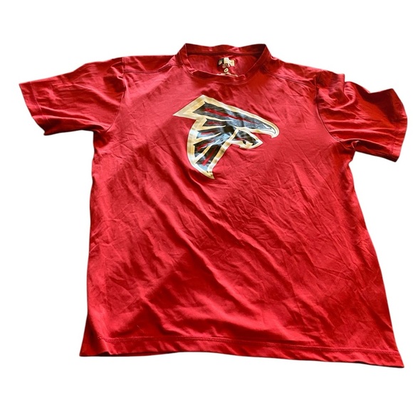 NFL Red Atlanta Falcons Short Sleeve Tee with Bold Graphic - Picture 1 of 3